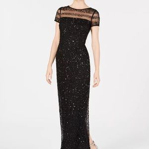 Adrianna Papell Petite Sequined Gown
